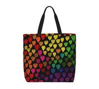 HLBSDM Bolso de mano para mujer, colorido, con diseño de jirafas, para amantes de los fans, con cremallera, de gran capacidad, reutilizable, para supermercado.