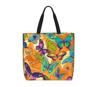 HLBSDM Bolso de mano para mujer, colorido, con diseño de jirafas, para amantes de los fans, con cremallera, de gran capacidad, reutilizable, para supermercado.