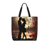 HLBSDM Bolso de mano para mujer, con diseño de animales de Guinea y palomitas de maíz, con cremallera, de gran capacidad, reutilizable.