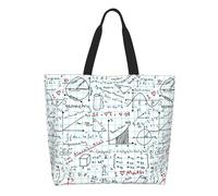 HLBSDM Borsa della spesa divertente per la matematica, borsa a tracolla per la matematica, borsa per la spesa per insegnanti, borsa tote in tela