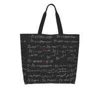 HLBSDM Borsa della spesa divertente per la matematica, borsa a tracolla per la matematica, borsa per la spesa per insegnanti, borsa tote in tela