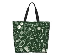 HLBSDM Borsa della spesa divertente per la matematica, borsa a tracolla per la matematica, borsa per la spesa per insegnanti, borsa tote in tela