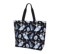 HLBSDM Borsa della spesa per danza classica, borsa per la spesa, borsa a mano, carina, borsa tote, borsa di tela per appunti da donna