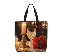 HLBSDM Borsa tote per donna Candy House, borsa a tracolla con cerniera, borsa a mano di grande capacità, borsa della spesa riutilizzabile