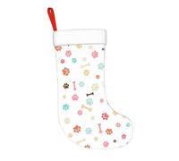 HLBSDM Calza di Natale da 17,7 pollici a forma di di animale domestico, calza di Natale da appendere al camino, decorazioni natalizie per la famiglia, decorazioni per feste durante le festività nata