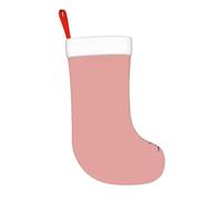 HLBSDM Calza di Natale da 17,7 pollici, stile retrò atomico degli anni '50, rosa e nero, calza di Natale da appendere al camino, decorazioni natalizie per la stagione delle feste in famiglia