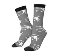 HLBSDM Calzini con l'occhio di Ra Horus, dio egizio, unisex per adulti, comodi calzini casual in cotone