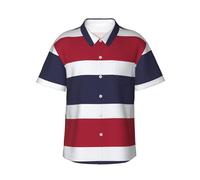 HLBSDM Camicia da uomo a maniche corte con bottoni e bandiera della Thailandia, ideale per la spiaggia e le vacanze tropicali.