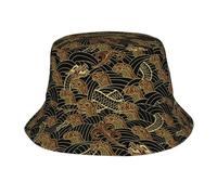 HLBSDM Cappelli a Secchiello con Drago Cinese per Uomo e Donna, Pieghevoli, Ideali per attività all'aperto, Estivi, da Viaggio, Perfetti per la Spiaggia, Il Golf e la Pesca.