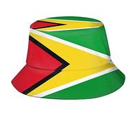 HLBSDM Cappelli a Secchiello Unisex con Bandiera della Guyana, Pieghevoli, Stile Pescatore Guyanese, Ideali per L'Estate, i Viaggi, Le Escursioni e la Spiaggia, per Uomo e Donna.