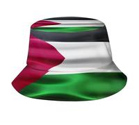 HLBSDM Cappello a Secchiello con Bandiera della Palestina, Ideale per L'Estate, i Viaggi, la Spiaggia, Il Sole, per Esterni, Unisex, da Donna e da Uomo.