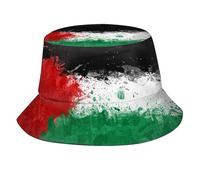HLBSDM Cappello a Secchiello con Bandiera della Palestina, Ideale per L'Estate, i Viaggi, la Spiaggia, Il Sole, per Esterni, Unisex, da Donna e da Uomo.