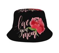 HLBSDM Cappello a Secchiello Ti Voglio Bene Mamma, Cappello da Sole Pieghevole, Cappello da Pesca per Uomo e Donna, Spiaggia, Estate, attività all'aperto, Escursionismo