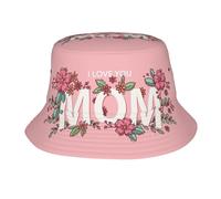 HLBSDM Cappello a Secchiello Ti Voglio Bene Mamma, Cappello da Sole Pieghevole, Cappello da Pesca per Uomo e Donna, Spiaggia, Estate, attività all'aperto, Escursionismo