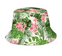 HLBSDM Cappello da Sole a Secchiello con Fiori Tropicali hawaiani per Uomo e Donna, con Ampia Tesa, Ideale per Proteggere dal Sole, Perfetto per L'Estate e i Viaggi.