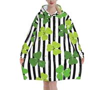 HLBSDM Coperte con cappuccio a forma di coniglietto pasquale per donne e uomini, coperte con cappuccio oversize indossabili per adulti, morbide e calde