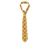 HLBSDM Cravatta da uomo con stampa Bacon Eggs Breakfast per affari, matrimoni e feste.
