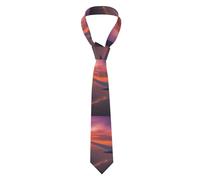 HLBSDM Cravatta da uomo con stampa di un bellissimo aereo nel cielo, elegante e alla moda, ideale per riunioni di lavoro, feste, matrimoni, balli e provini, colore nero.