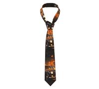 HLBSDM Cravatta da uomo London Black Cab, cravatta stampata alla moda, cravatte eleganti per riunioni di lavoro, feste, matrimoni, balli e provini.