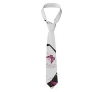 HLBSDM Cravatta da uomo per matrimoni - Ali di ragazza primaverile in un abito floreale Farfalle da giardino8 Cravatta decorativa da uomo per costumi