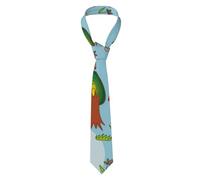 HLBSDM Cravatta da uomo per matrimoni - Cappuccio con casa e il Grande Male nella foresta, cravatta decorativa per costume da uomo