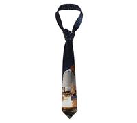 HLBSDM Cravatta da uomo per matrimoni - La missione di scoperta dello Shuttle Galaxy in partenza per esplorare la cravatta decorativa da uomo