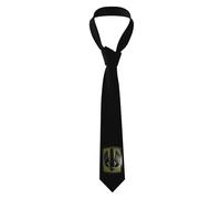 HLBSDM Cravatta da uomo slim fit con scritta 18th Field Brigade OCP - Perfetta per eventi formali e occasioni festive.