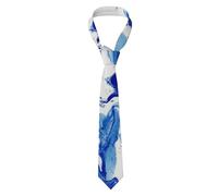 HLBSDM Cravatta da uomo Waves And Splashes - Larghezza 7,9 cm, lunghezza 145 cm, in poliestere, ideale per occasioni formali come lavoro e matrimoni.