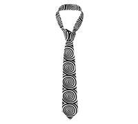 HLBSDM Cravatta di lusso da uomo a spirale bianca e nera per matrimoni e occasioni formali - Texture setosa, cravatta elegante ideale come regalo per testimoni dello sposo e professionisti.