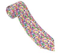 HLBSDM Cravatte da uomo comode, colorate, a pois, graziose, da uomo, per lavoro, matrimonio, compleanno, festa del papà