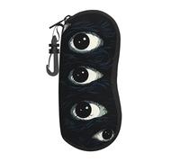 HLBSDM Custodia per occhiali da sole con motivo scimmia per uomo e donna, in neoprene morbido con clip da cintura.
