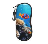 HLBSDM Custodia per occhiali da sole con motivo scimmia per uomo e donna, in neoprene morbido con clip da cintura.