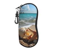 HLBSDM Custodia per occhiali da sole con motivo scimmia per uomo e donna, in neoprene morbido con clip da cintura.