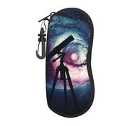 HLBSDM Custodia per occhiali da sole con motivo scimmia per uomo e donna, in neoprene morbido con clip da cintura.