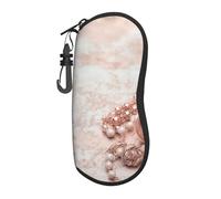 HLBSDM Custodia per occhiali da sole con simpatico bulldog francese per uomo e donna, in neoprene morbido con clip da cintura.