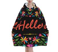 HLBSDM Felpa con cappuccio con puzzle per autismo per donne e uomini. Felpa con cappuccio oversize indossabile per adulti, morbida e calda.