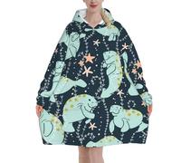 HLBSDM Felpe con cappuccio con motivo classico pied de poule per donne e uomini, coperte con cappuccio oversize indossabili per adulti, morbide e calde