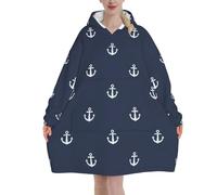 HLBSDM Felpe con cappuccio con motivo classico pied de poule per donne e uomini, coperte con cappuccio oversize indossabili per adulti, morbide e calde