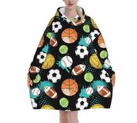 HLBSDM Felpe con cappuccio in coperta di carne di manzo per donne e uomini, coperte con cappuccio oversize indossabili per adulti, morbide e calde