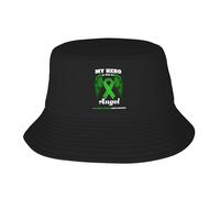 HLBSDM Il Mio Eroe Ora è Il Mio Angelo Cappello a Secchiello per la sensibilizzazione sul Cancro al Pancreas Nero Pescatore Berretto da Pescatore