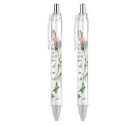 HLBSDM Isaia 43:1, Non temere perché ti ho redento, Penna a sfera retrattile con punta fine da 0,5 mm, resistente, con clip per PC, ideale per l'uso quotidiano.