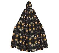 HLBSDM Mantello con cappuccio stampato per appassionati di matematica, geometria e calcolo, ideale per donne e uomini, perfetto per Halloween, feste e cosplay.