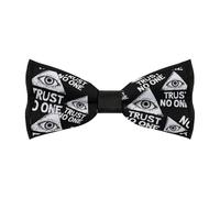 HLBSDM Non fidarti di nessuno, papillon classici Eye of Providence per uomo, papillon pre-annodati regolabili, adatti per occasioni formali, aziendali e matrimoni.