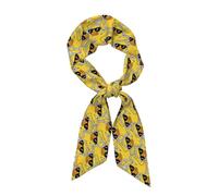 HLBSDM Paperella di gomma 16 Sciarpa alla moda da donna Sciarpa da collo Fascia per capelli Nastro per borse Fascia per capelli Cravatta Foulard per donna 47 x 3,1 pollici