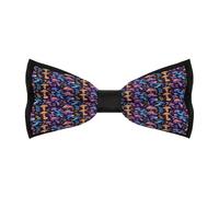 HLBSDM Papillon da uomo con farfalla a forma di fungo al neon colorato, 3 colori, papillon classico regolabile, pre-annodato, per matrimoni, regali aziendali