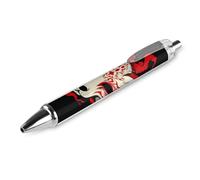 HLBSDM Penna a sfera classica da 0,5 mm con punta fine e inchiostro nero, scrittura, forniture per ufficio, penna giapponese Kitsune Mask Fox Art, 1 pezzo