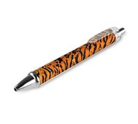 HLBSDM Penna a sfera per ufficio alla moda, punta fine da 0,5 mm, inchiostro nero, penna per scrittura, stampa animalier a strisce di tigre, 1 pezzo