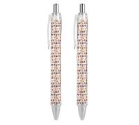 HLBSDM Penna a sfera retrattile Chicken And Chick, punta fine da 0,5 mm, penna a scatto resistente in policarbonato con clip per uso quotidiano.