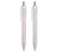 HLBSDM Penna a sfera retrattile con punta fine da 0,5 mm, a tema carte da gioco e poker, resistente e con clip, ideale per l'uso quotidiano.
