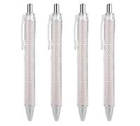 HLBSDM Penna a sfera retrattile con punta fine da 0,5 mm, a tema carte da gioco e poker, resistente e con clip, ideale per l'uso quotidiano.